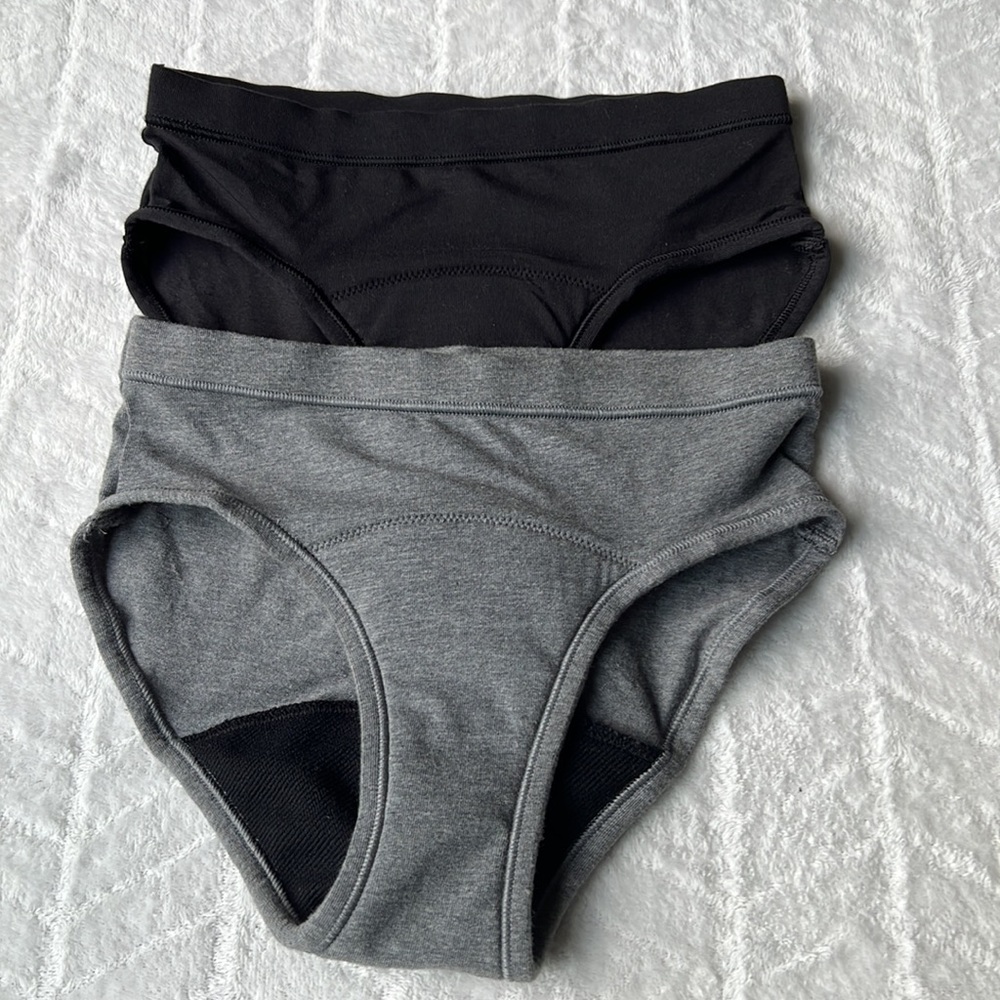 (2) THINX Teens Reusable Cotton Super Absorbency Period Brief